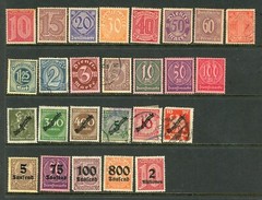 GERMANY Official Stamps , / 25-2-3j /, Mint and used