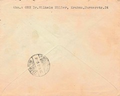 1942 WWII General Govt Krakau Registered Cover 33-Day Transit Delay Michel 78 86