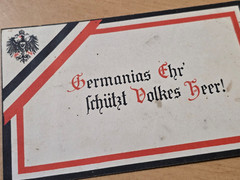 WWI Soldiers Military Feldpost Postcard Honor Protects the German Army 1915