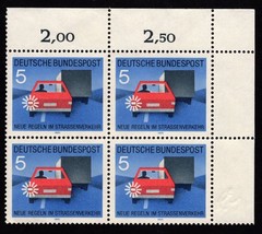 Germany Plate Blocks Stamps, NH/NG, Traffic Safety Scott German #1059