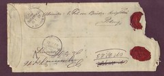 GERMANY in CHINA – PEKING 1901 REG Cover Yellow ARRIVED DAMAGED Label – RARITY!