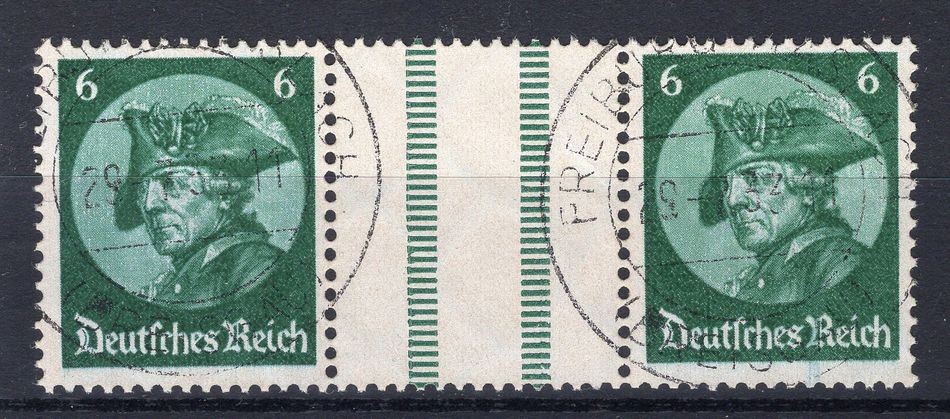 Echt Gestamped DR-ZusDr. WZ9 Stamp Reprint 50EUR (y81285