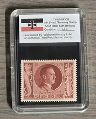 Third Reich WWII Nazi German Adolf Hitler 55th Birthday NSDAP Stamp Set 1943