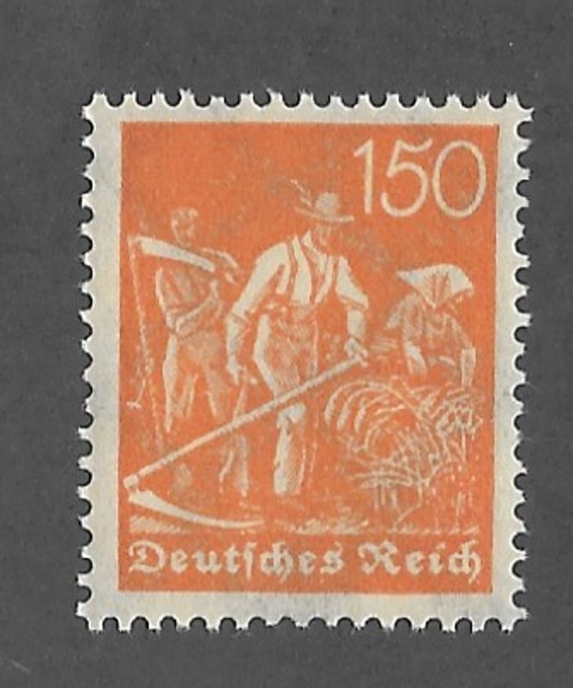 MNH Stamp PF150 Scott #175 Weimar German Republic 1921 – 1922 Farmer issue
