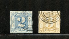 Germany-Thurn & Taxis #31-32 (G899) Numerals, Used, FVF, CV$750.00