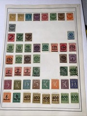 GERMANY ~several (82) German Reich ~ Saufend Stamps ~ c.1920’s Full Page 2 Side