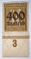 Travelstamps: 1923 Germany Deutsches Reich Stamps Mi: 300, 400 000 Mark, MOGNH
