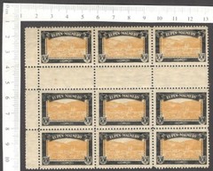 Germany Lost Territories EUPEN MALMEDY poster stamp gutter block of 9 MNH