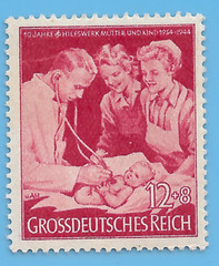 Germany Third Reich 1944 Mother Child Winter Relief12+8 Stamp WW2 ERA Mi# 871