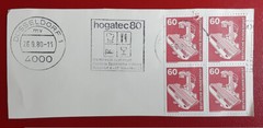 GERMANY Deutsche Bundespost 1978 60Pf Block On Piece see Note Hogatec Trade 4228