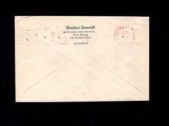 Germany THREE 75pf Single Franked Censored Red Purple Black 1947 Covers 7n