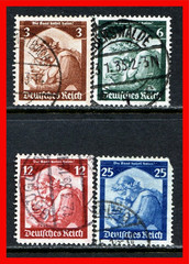 Germany Postage Stamps Scott 448-451, Used Complete Set!! G1058f