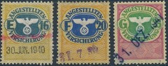 Stamp Germany Revenue WWII Fascism War Era Medical Insurance Selection 2 Used