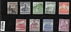 Stamp set B177-B185 1940 Germany Third Reich era Winter relief fund #2239a