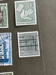 West GERMANY 1956, Used 10 Stamps, VF Condition, See Photos