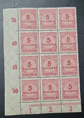 🇩🇪 Germany 1923 , Deutsches Reich 12 Stamps MNH OG 5 Millionen Hyperinflation