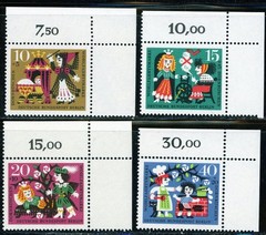 Stamps Germany-Berlin, Scott # 9NB25-9NB28 Mint NH corner stamps, complete set
