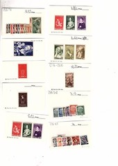 Saar stamps dealer card lot with duplicates mnh mh used cv 138.00 (mb25
