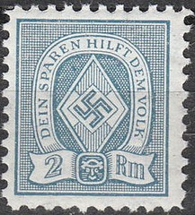 Stamp Germany Revenue WW2 3rd Reich Era HJ Sport Folk Selection MNH