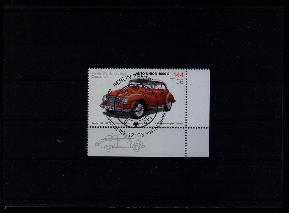 GERMANY 2003 CARS OLDTIMER AUTO UNION 1000 S used 1. day xc81