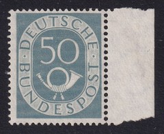 WEST GERMANY 1952 Posthorn 50pf Blue-Grey SG 1056 MNH/** (CV £250)