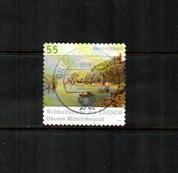GERMANY Scott’s 2379 ( 1v ) Rhine Valley, UNESCO F/VF Used ( 2006 )