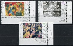 Bund LUXUS No. 1656–1658 Full Stamp Number FN Cancelled BRD 1993 Art