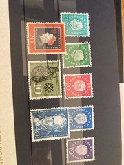West Germany Bundespost 1959-1960 stamps 2 complete years used cat £110