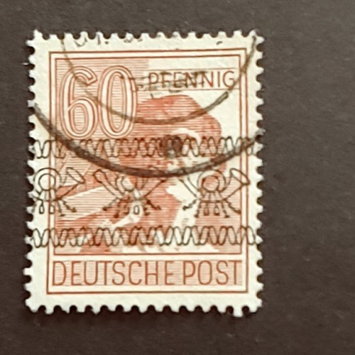 BAND AUFDRUCKE 60PF DEUTSCHE POST VF USED GERMANY DEUTSCHLAND