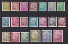WEST GERMANY 1954 Heuss set of 20 SG 1103-1122 MNH/** (CV £350)