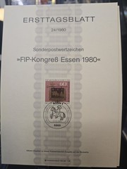 Germany 1980 complete year in ERSTTAGSBLATT (26 SETS) in perfect condition