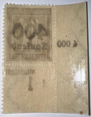 Travelstamps: 1923 Germany Deutsches Reich Stamps Mi: 300, 400 000 Mark, MOGNH