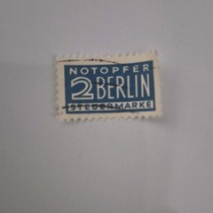 Berlin Revenue Tax Used Stamps Lot of 25 Notopfer Steuermark Type I, III, and IV