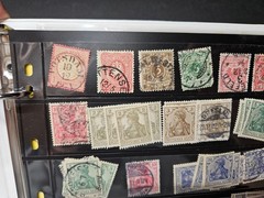 1800-1900 Germany & Colonies Stamp Collection Album Mixed Used & Mint Blocks