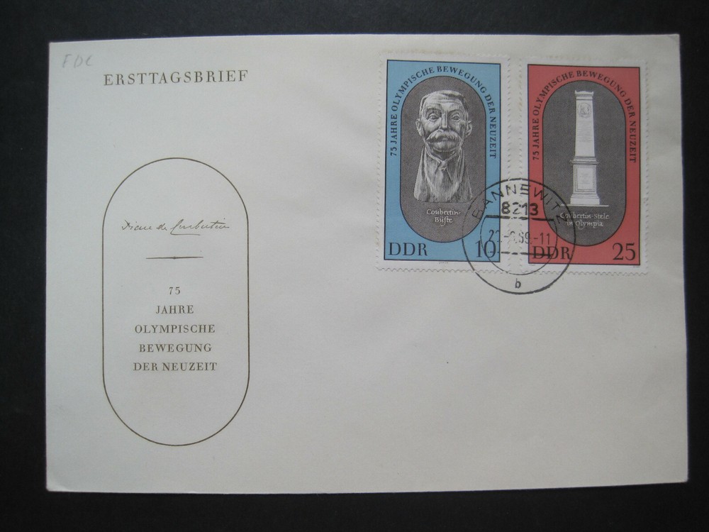 Ddr Fdc Minr. 1489-1490 First Day Bannewitz Cancelled (464)