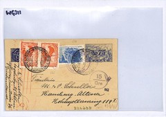 GREECE WW2 GERMANY OCCUPATION Postcard Athens Hamburg CENSOR 1943 WG311