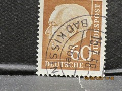 The listing is:(1)1957 Deutsche Dr. Theodor Heuss 60 Pfennig Postage Stamp-LH