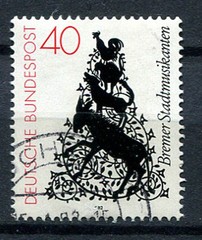 Germany – BRD : Bremen Town Band stamp from 1982 – used