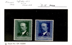 Germany, Postage Stamp, #B186-B187 Mint Hinged, 1940 von Behring (AG)