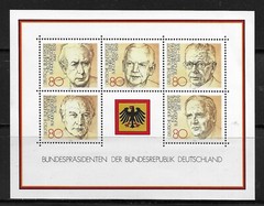 Germany 1982 Presidents of the Federal Republic M/S U/M (P71) see description