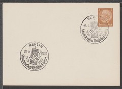 ✔️ GERMANY 3. Reich RARE Special Postmark POSTCARD
