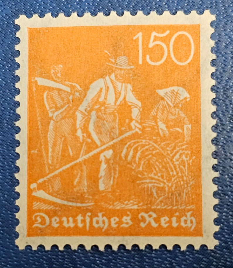 Stamp Germany Deutsches Reich 150 Pfennig 1921 Mi. Nr. 189 WZ 2 [🇩🇪36149]