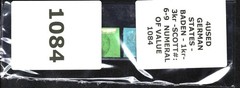 4 USED GERMAN STATES – BADEN – 1kr- 3kr -#: 6-9 NUMERAL OF VALUE 1084
