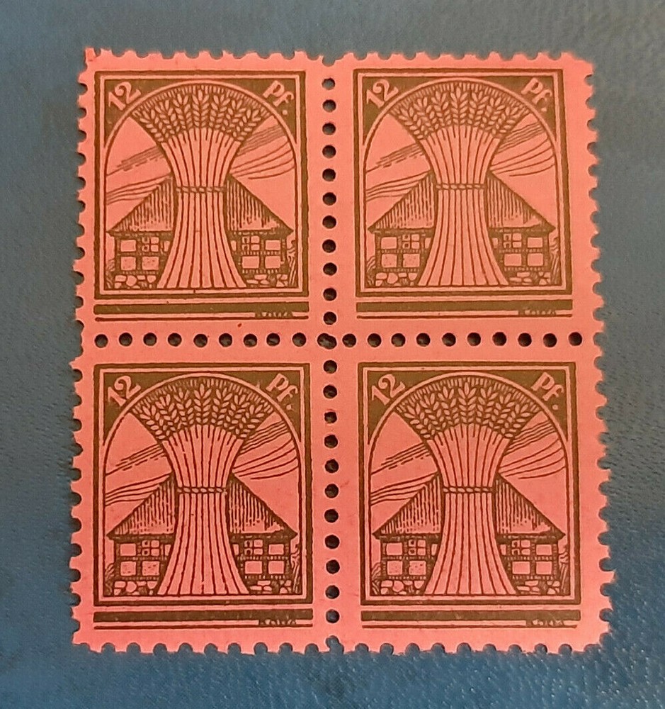 Germany Stamps Allied Occupation 4x 12 Pfennig 1945 Block SBZ Mi. Nr. 16 (19770)