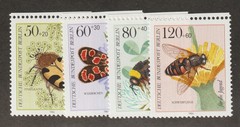 1984 Germany Berlin Sc# 9NB209-12 – Insects, Bees, Beetles. MNH Est$5.00