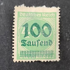 Germany-Deutsches Reich-1920s-Inflation Overmark-USED
