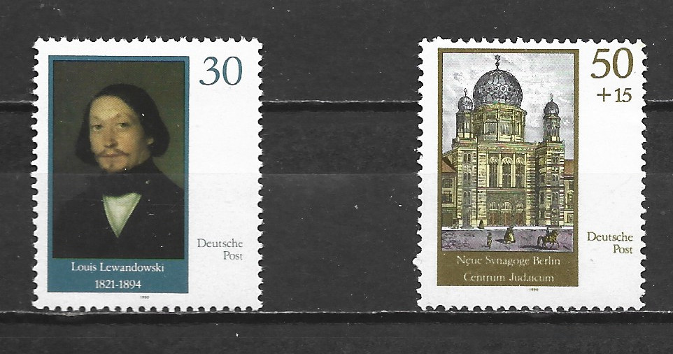 EAST GERMANY – 1990 The New Synagogue of Berlin – MUH SET.