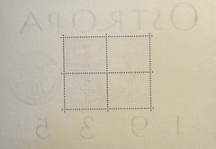 Germany 1935 OSTROPA mini sheet Special Franking used no hinge marks Mi BL 3
