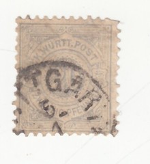 Germany 1890. Wurttemberg. Early Issue. 20pf Numeral in Circle. DE-W 61a. Used