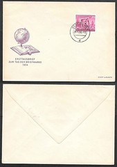 1954 Germany First Day Cover – East Germany – Tag der Briefmarke